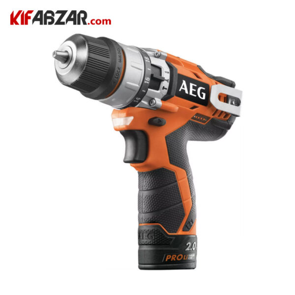 دریل پیچ گوشتی چکشی شارژی 12 ولت آاگ مدل BS12C2LI-202C