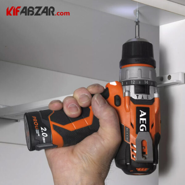 تصویر دریل پیچ گوشتی چکشی شارژی 12 ولت آاگ مدل BS12C2LI-202C