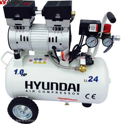 کمپرسور باد سایلنت 24 لیتری هیوندای مدل AC 1024 1 کمپرسور باد سایلنت 24 لیتری هیوندای مدل AC 1024