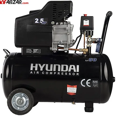 کمپرسور باد 50 لیتری هیوندای مدل AC-5025 8 کمپرسور باد 50 لیتری هیوندای مدل AC-5025