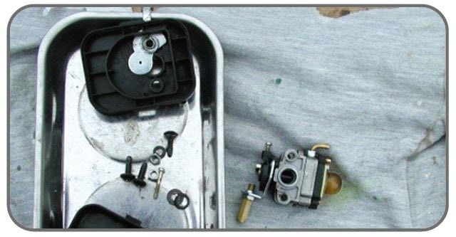 آموزش نحوه تعمیر و رفع اشکال علف زن یا علف تراش بنزینی 7