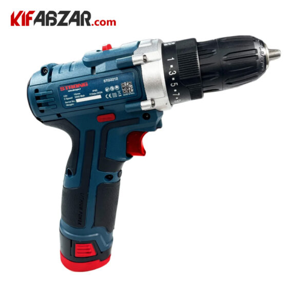 عکس دریل پیچ گوشتی شارژی 12 ولت استرانگ مدل STG2212