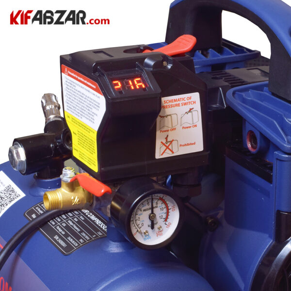 نشانگر فشار داخلی کمپرسور باد 3 لیتری روما مدل پرایم 2-1180F3