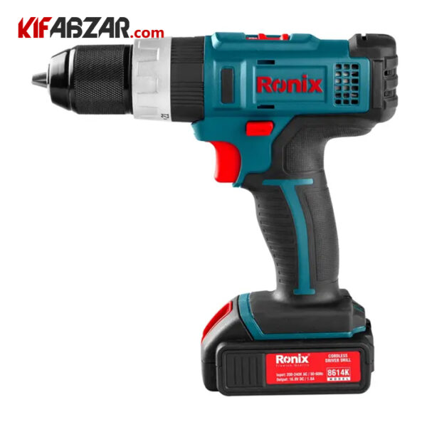 05bfb3a732dd45c481776b5c41b5f7e3 کیت دریل پیچ گوشتی شارژی رونیکس مدل 8614K - Image 1