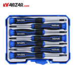 ست پیچ گوشتی ساعتی 7 پارچه نووا مدل 1339