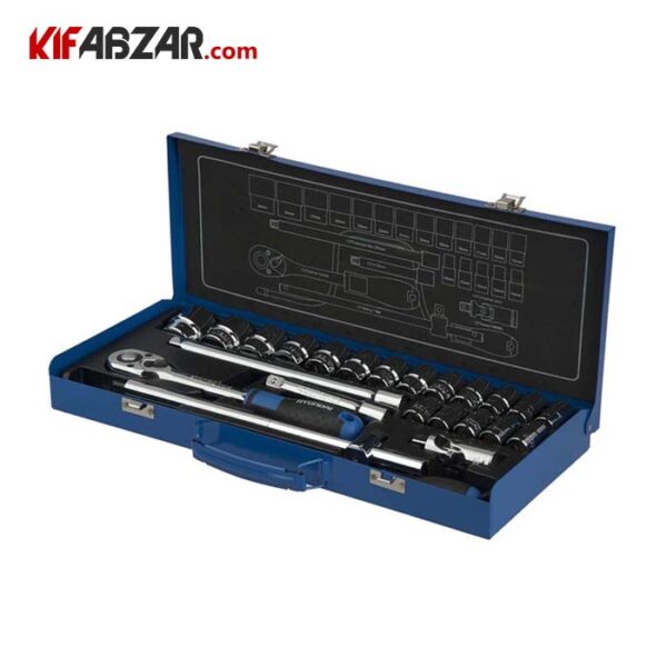 جعبه بکس 1/2 اینچ 24 عددی هیوندای مدل H 1224