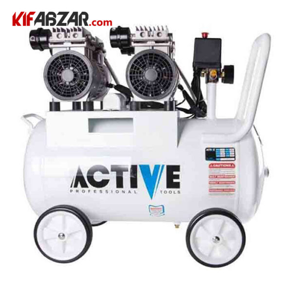 184a6dbdcccd4bb49b24b30dacfc7bf3 کمپرسور باد سایلنت 50 لیتری اکتیو مدل AC-1350SP - Image 1