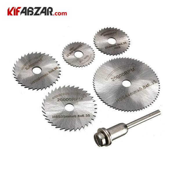 19c2c57f3e6345fd8e0cf2d5f9cd0a64 کیت صفحه برش فرز اره ای 6 پارچه جگوار مدل JSB 6 SET - Image 1