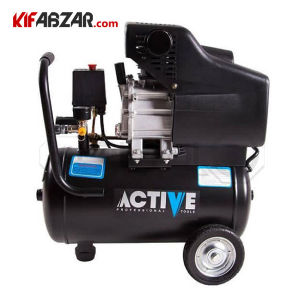 1a9bc207b16e42529cd216e58d808edc کمپرسور باد 24 لیتری اکتیو مدل AC-1024 - Image 1