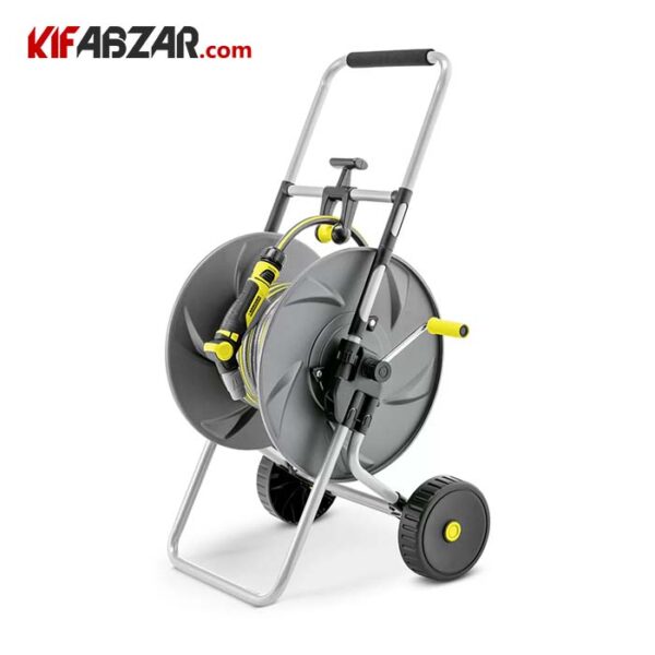 ست قرقره شلنگ سیار به همراه تفنگى و کانکتور و شلنگ کارچر مدل KIT M 80HT