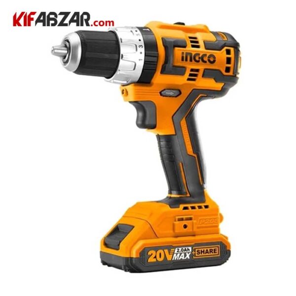 دریل پیچ گوشتی چکشی شارژی براشلس اینکو مدل CIDLI20608 - Image 1