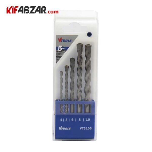 2fb7c3d05b294e62ba8867c9d5164cf1 ست مته الماسه 5 عددی وی تولز مدل VT3105 - Image 1