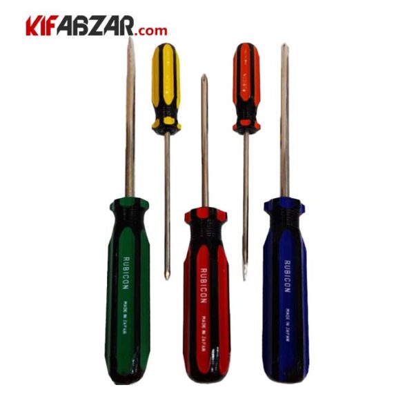 33386595f5f242709204845111de2a17 ست پیچ گوشتی 5 عددی روبیکن ژاپن مدل NO.500 - Image 1