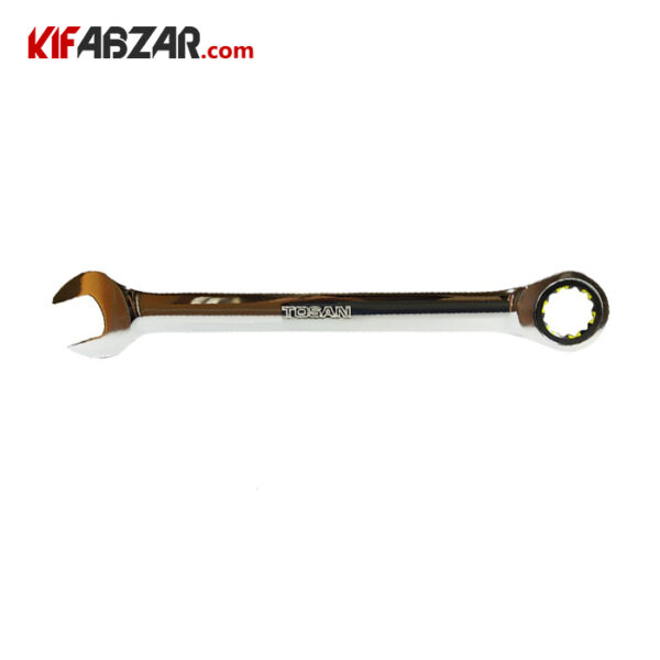 4b296c6f9bfa4b0d8bbc4014e98ea9db آچار یکسر تخت یکسر رینگ جغجغه ای 10 میلیمتر توسن - Image 1