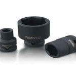 بکس مشکی کوتاه 1/2، 6 پر سایز 9 تاپ تول TOPTUL