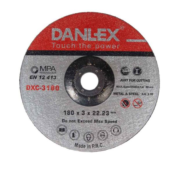 5c79a443a8dc4907b0107b98b3fd74ae صفحه سنگ برش فیبری دو کاره (آهن و استیل) دنلکس DXC-3180 - Image 1