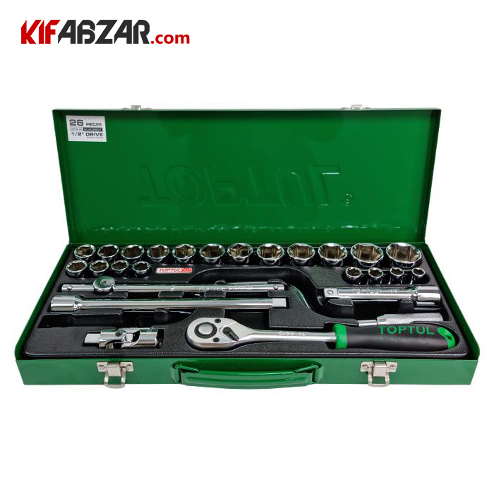 5d8a5685d72041cf9f5f015c29323144 جعبه بکس 26 پارچه 6پر تاپ تول مدل GCAD2607 - تصویر 1