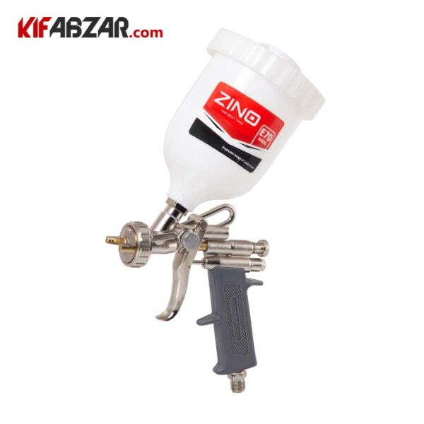 5e41ebcbdde142cda04078a6ebb7c79a پیستوله بادی کاسه پلاستیکی 1.6 میلیمتر زینو مدل E70 - Image 1