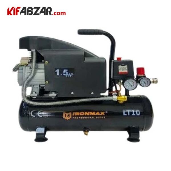 5fd951e268b64552a9bc6052d2a07948 کمپرسور باد 10 لیتری آیرون مکس مدل LT10 - Image 1
