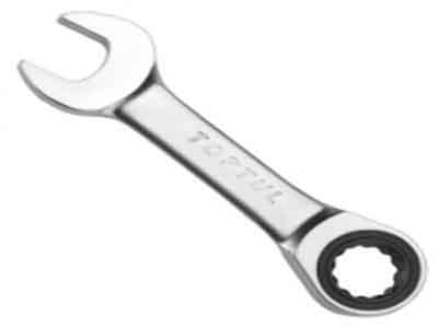 5qsdquhv4kxu6lme3q5k آچار یکسر تخت و یکسر جغجغه ای کوتاه 12MM تاپ تول TOPTUL - تصویر 1