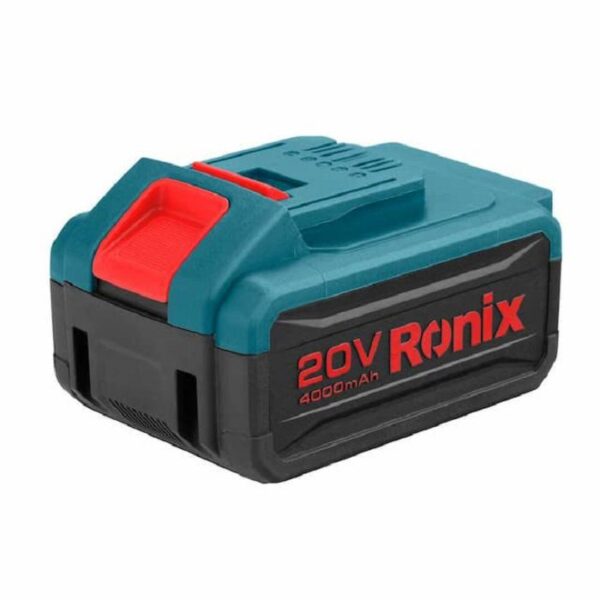63eae4f1aff846b195f2e25f8c90a126 باتری لیتیوم یون 20 ولت 2 آمپر رونیکس مدل 8991 - Image 1
