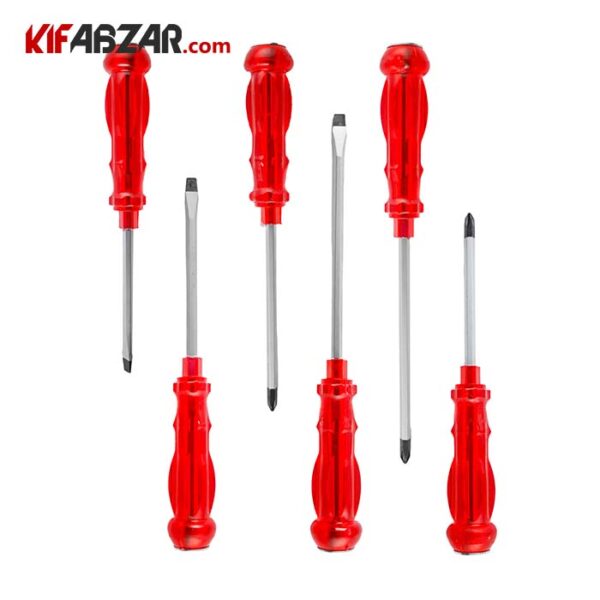 ست پیچ گوشتی ضربه خور 6 عددی کنیوس مدل KSZ 6