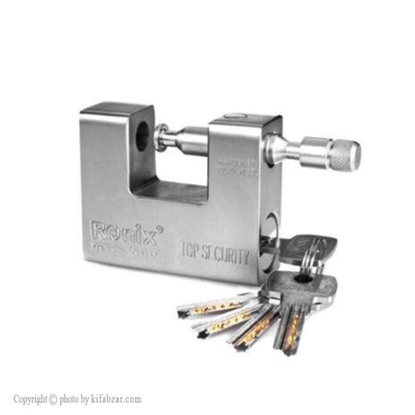6aaf975f3e93482390e23db0f9dae62a قفل کتابی رونیکس سایز 84 کلید برنجی - Image 1