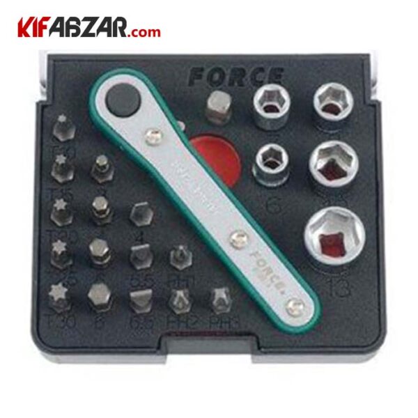 ست سر پیچ گوشتی 22 عددی فورس مدل 2222