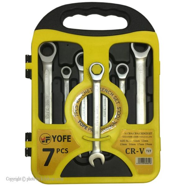 مجموعه 7 عددی آچار جغجغه ای مدل CR-V