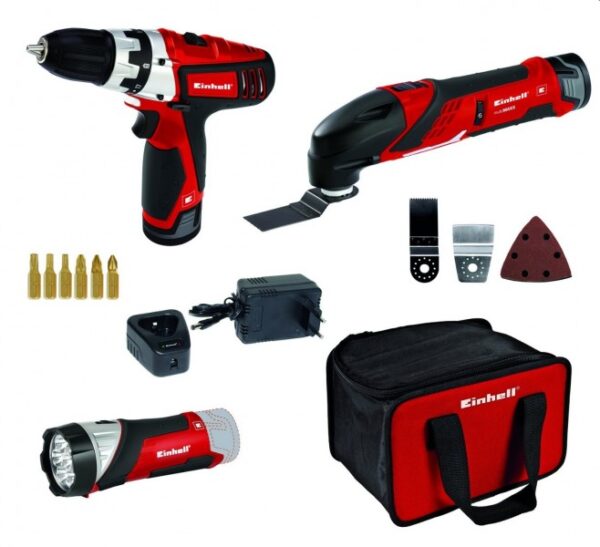 7d2c2e26173a4f41b662aff459bc15ba ست ابزار همه کاره شارژی آینهل RT-TK Li Kit 12 - Image 1