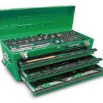 جعبه ابزار 99 پارچه آهنی سبز تاپ تول TOPTUL