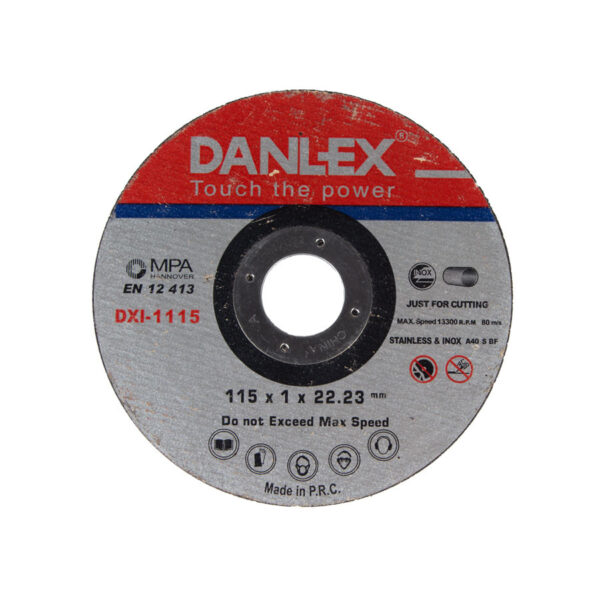 858247efec384fb5bb24e2962854c347 صفحه برش فولاد ضد زنگ 115 میلیمتر دنلکس DXI-1115 - Image 1