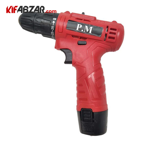 دریل شارژی دو باتری  پی ام مدل CE1
