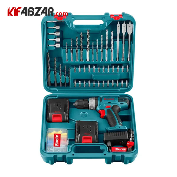 ست ترکیبی دریل چکشی شارژی رونیکس مدل RS 8019