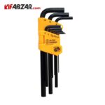 کیت آچار آلن کارتی شش گوش بلند 9 عددی واستر مدل VH002