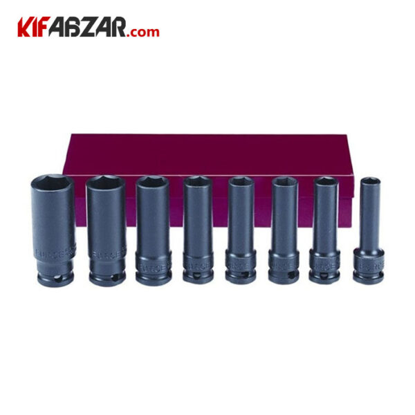a3c69d9949844693ae0331bcece64a33 جعبه بکس 6 گوش فشار قوی 3/8 اینچ بلند 8 پارچه فورس مدل 3084 - Image 1