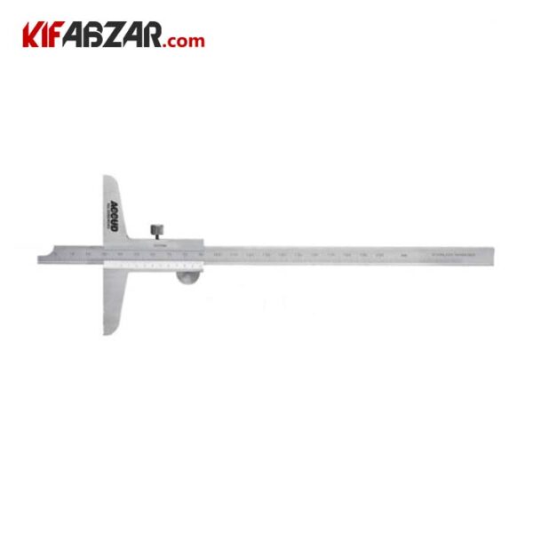 a42980b5b3824c53be539cf5b6390794 کولیس عمق سنج ورنیه 150 میلیمتر آکاد مدل 11 006 177 - Image 1