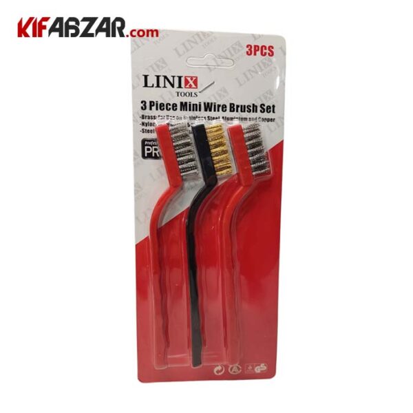 a7457814bda944feba04d2fcb322185f فرچه مسواکی سیمی 3 عددی لینیکس - Image 1