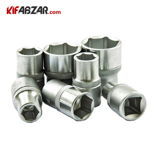 a9a03b2acfa941a190367f1e4d59982d بکس 1/2 اینچ 6 گوش کوتاه فورس مدل 545 - Image 1