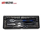 جعبه بکس 1/4 و 3/8 اینچ 40 پارچه هاردکس مدل S34 40PC