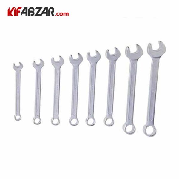 aace5b95c8e64a9cb2693c42f57d12a5 ست آچار یکسرتخت یکسر رینگی 8 عددی نووا مدل 1067 - Image 1