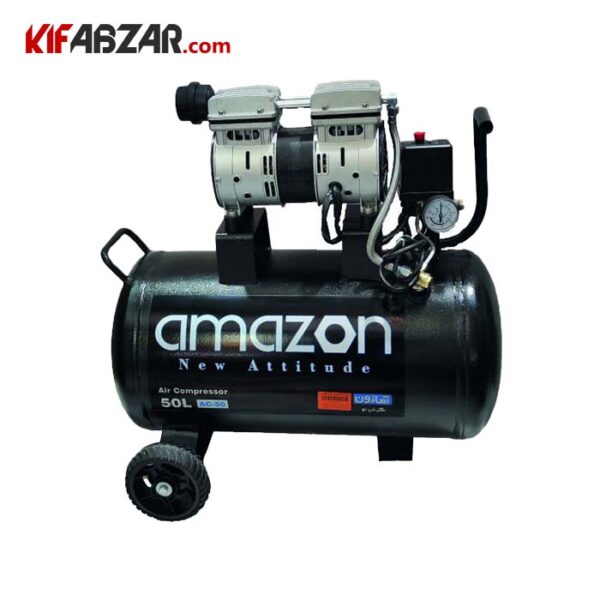 ac40bc67a740402ab695cde20d306489 کمپرسور باد 50 لیتری سایلنت آمازون مدل AC-50 - Image 1