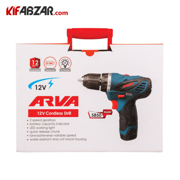 کیف BMC دریل پیچ گوشتی شارژی 12 ولت آروا مدل 5850