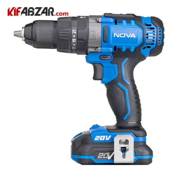 دریل شارژی 20 ولت نووا مدل 7721