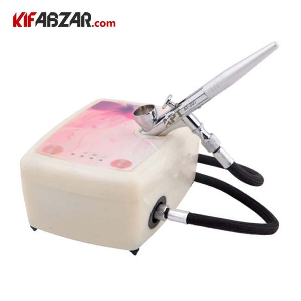 b42913fb9d6d4a6bb7fcfdc646cc8703 کیت پمپ ایربراش شارژی ای پی تی مدل AT 833 - Image 1