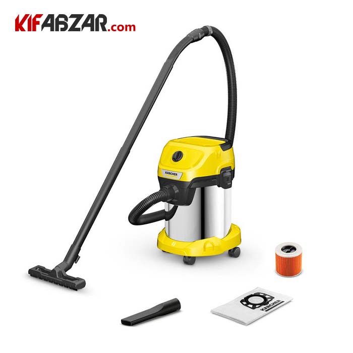 baaadf00b8114665a6733ab8fa3c266d جاروبرقی آب و خاک سطلی کارچر مدل WD 3S - تصویر 1