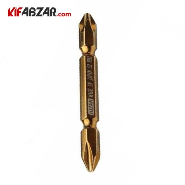 bc925f3e56a74fcc8c7a3723d7e7f917 سر پیچگوشتی دوسر چهار سو 6.5 سانتیمتر طلایی هیزان - Image 1