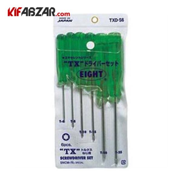 c449ad0ad2aa4854931a7a8c9c2e471d ست پیچ گوشتی ستاره ای آلنی شش عددی ایت مدل TXD S6 - Image 1