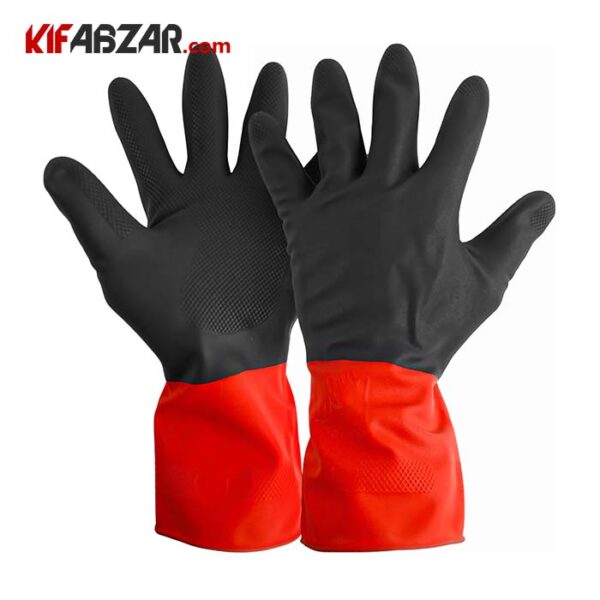 c4c95a3eca324b05b23b568aa858f34a دستکش ایمنی صنعتی صنعت کار - Image 1
