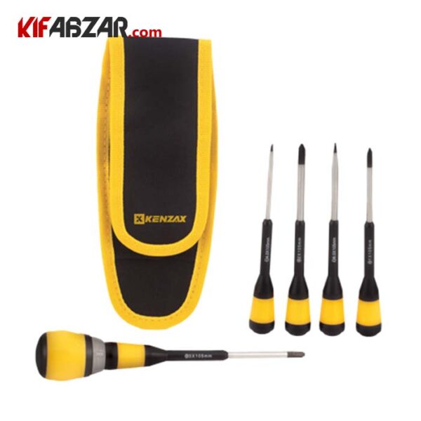 c961ecb348ca4b54958adfe416cf67f8 کیت پیچ گوشتی جغجغه ای 5 عددی کنزاکس مدل KRS 106 - Image 1